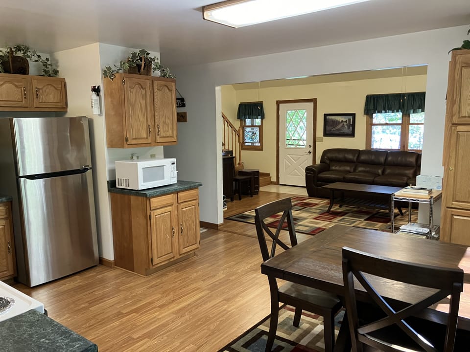dining and kitchen