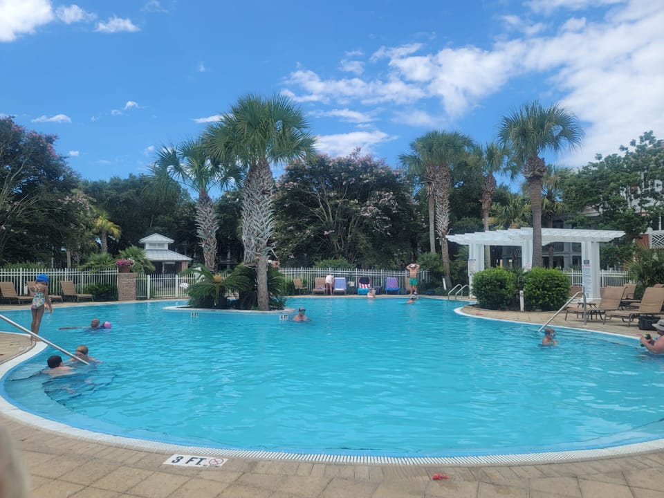 Beautiful lagoon pool