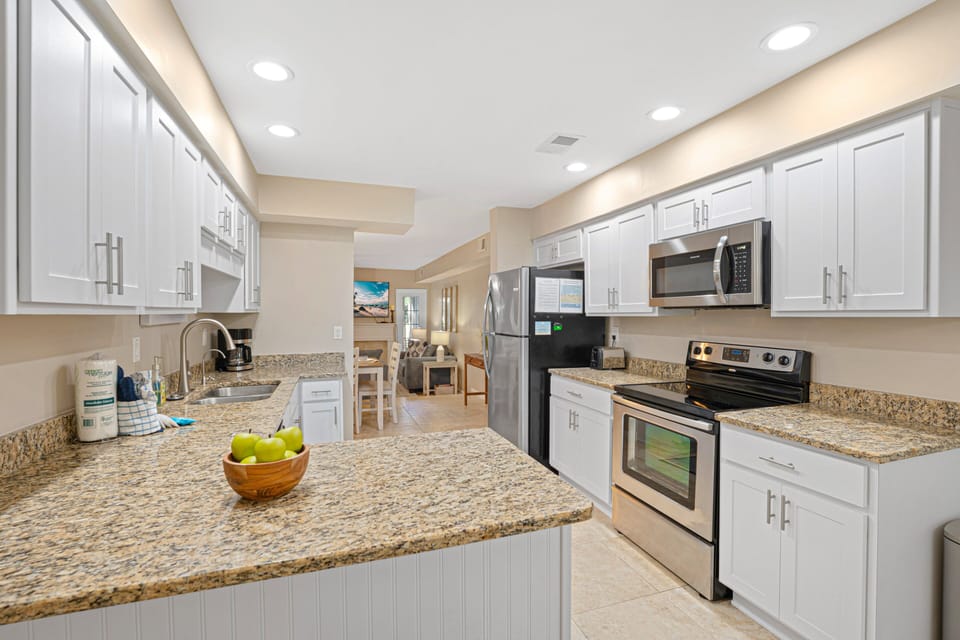 Sleek and functional kitchen featuring