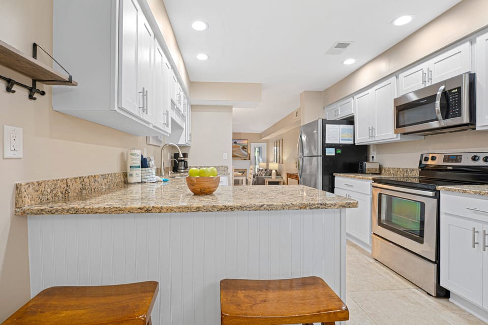 Large kitchen with plenty of counter space