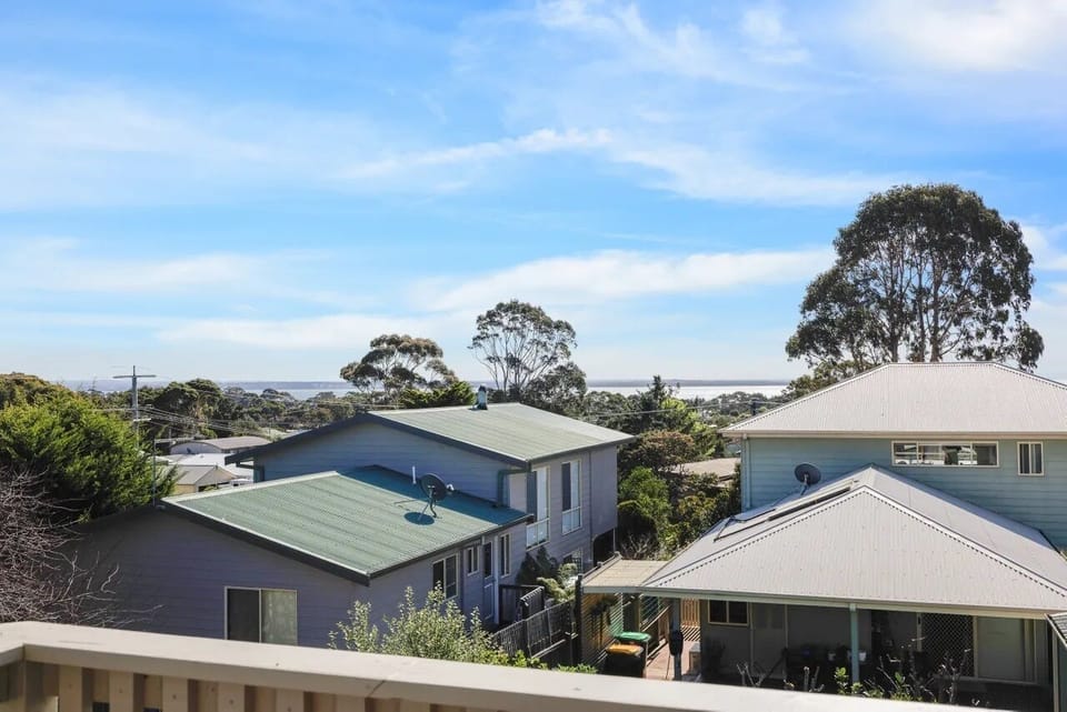 Great water views from the upstairs balcony