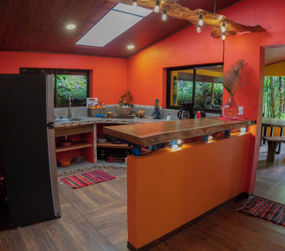 Family Villa, 2 Bedrooms, Balcony, Mountain View | Private kitchen | Full-size fridge, microwave, oven, dishwasher