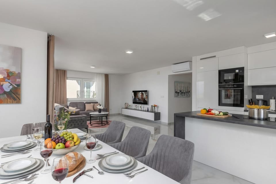 Kitchen and dining area