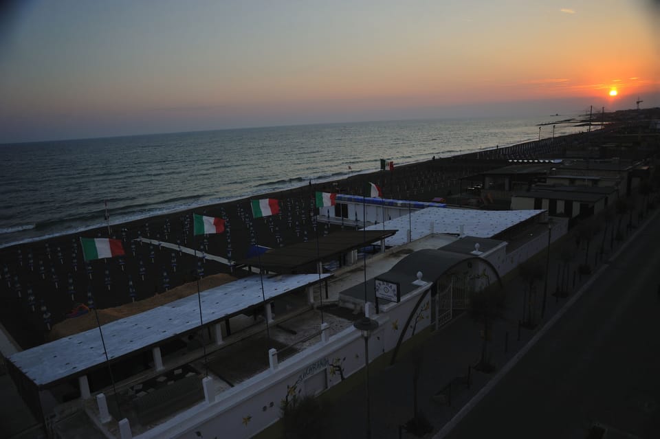 Beach nearby, sun loungers, beach umbrellas
