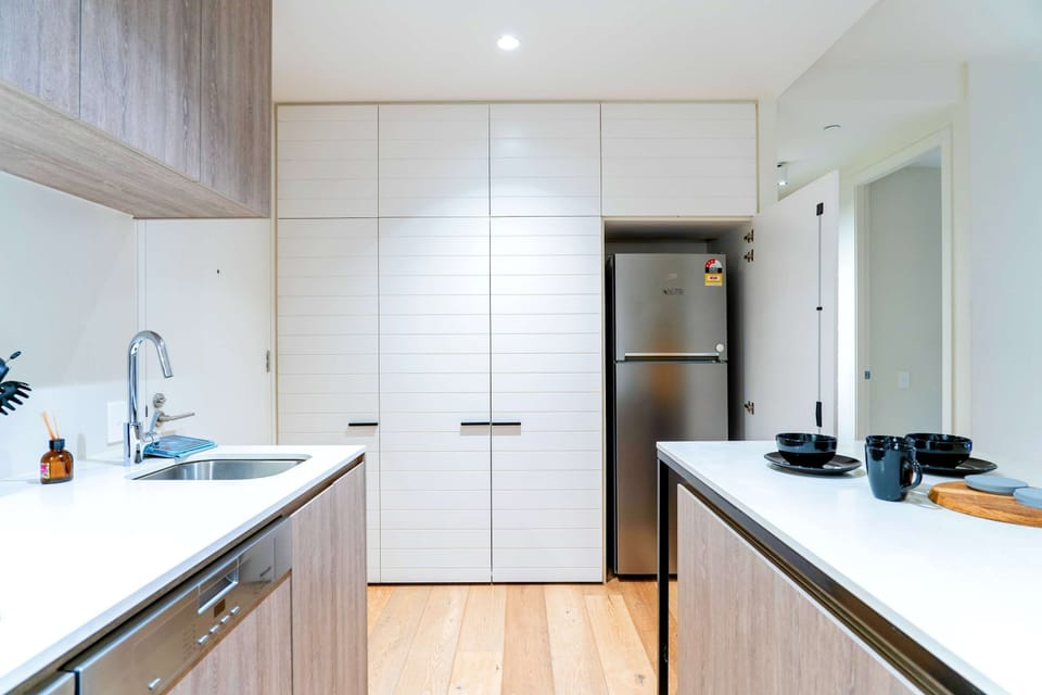 Fully equipped open kitchen