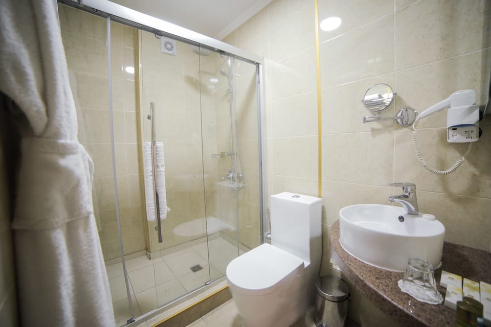 Standard Single Room | Bathroom | Shower, free toiletries, hair dryer, bathrobes