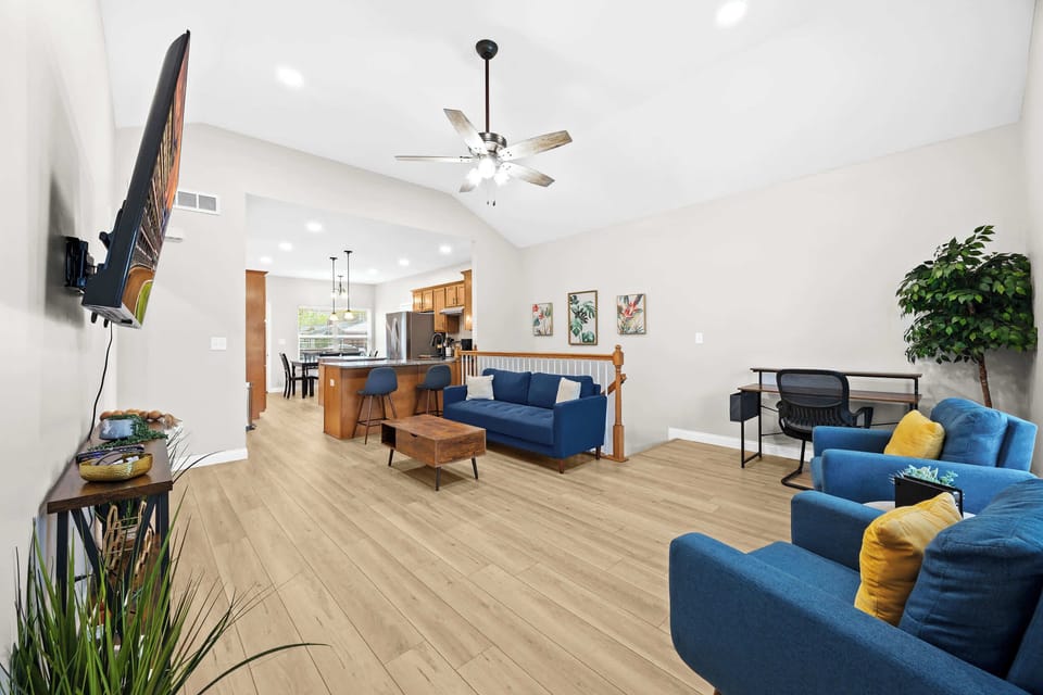 Living Room: Our interior focuses on a contemporary accent and the space is ideal for entertainment and relaxation.