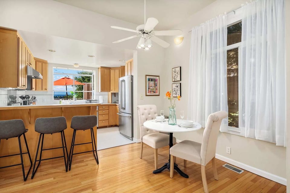 Enjoy casual dining with a view in our bright and airy kitchen space, where every meal feels like a celebration.