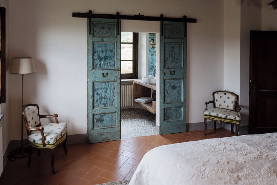 Deluxe Double Room, Vineyard View (Blue Room) | Premium bedding, pillowtop beds, individually decorated
