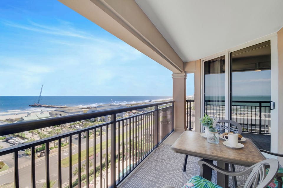 Your private balcony offers breathtaking ocean views where you can sip morning coffee watching waves roll in below.