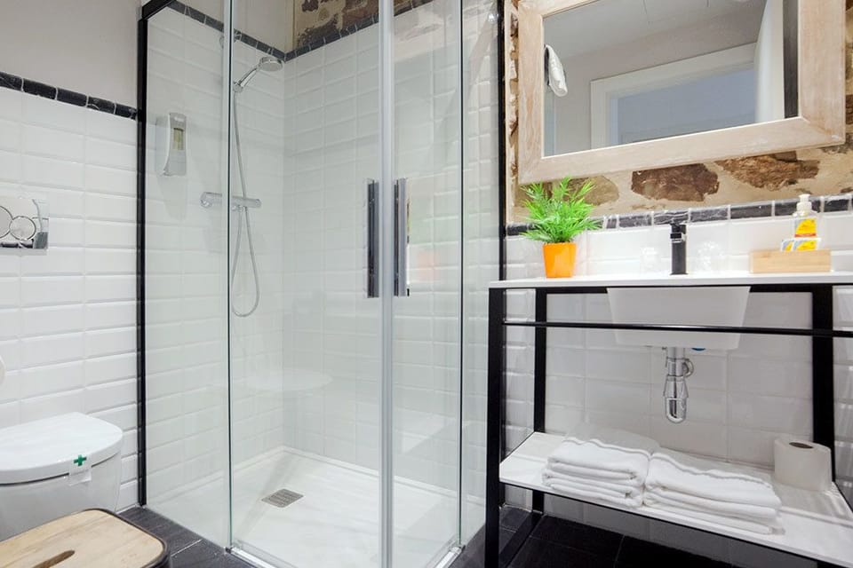 Bathroom | Shower, free toiletries, hair dryer, towels