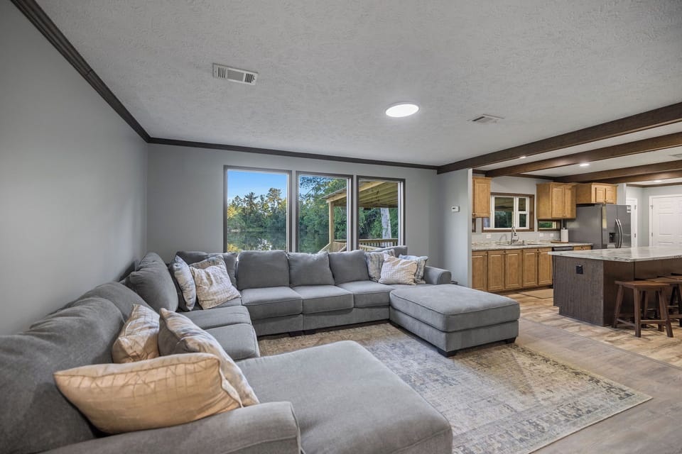 Sectional Couch Living Room Lake View