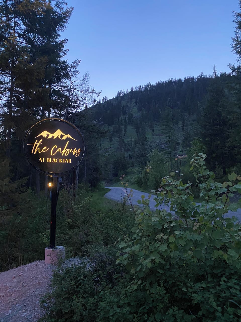 Look for our large, lit sign directly off of Blacktail Road. 