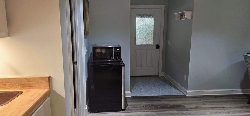 Small refridgerator and microwave/air fryer!