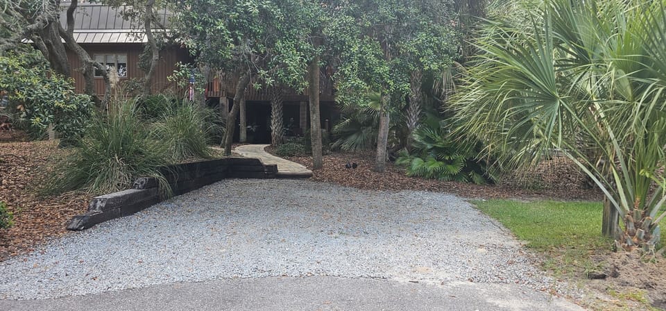 Free parking in front of apartment.