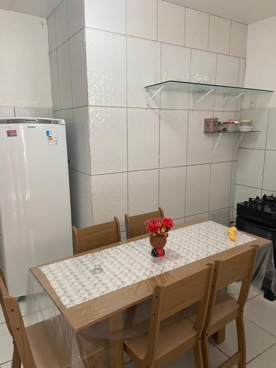 Economy Double Room | Private kitchen | Full-size fridge, oven, cookware/dishes/utensils