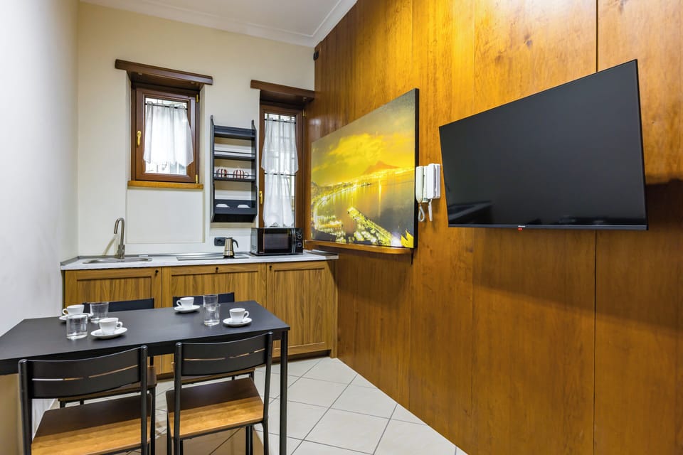 Apartment | Private kitchen | Fridge, coffee/tea maker, electric kettle, highchair