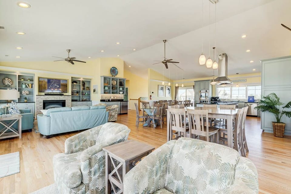 Top-Level Living Room with Deck Access