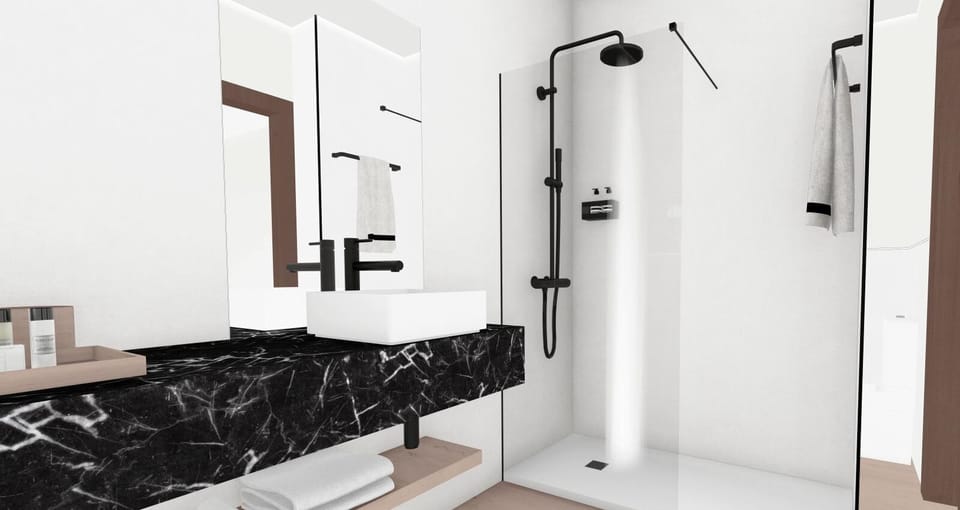 City Double or Twin Room, Balcony, City View | Bathroom | Hair dryer