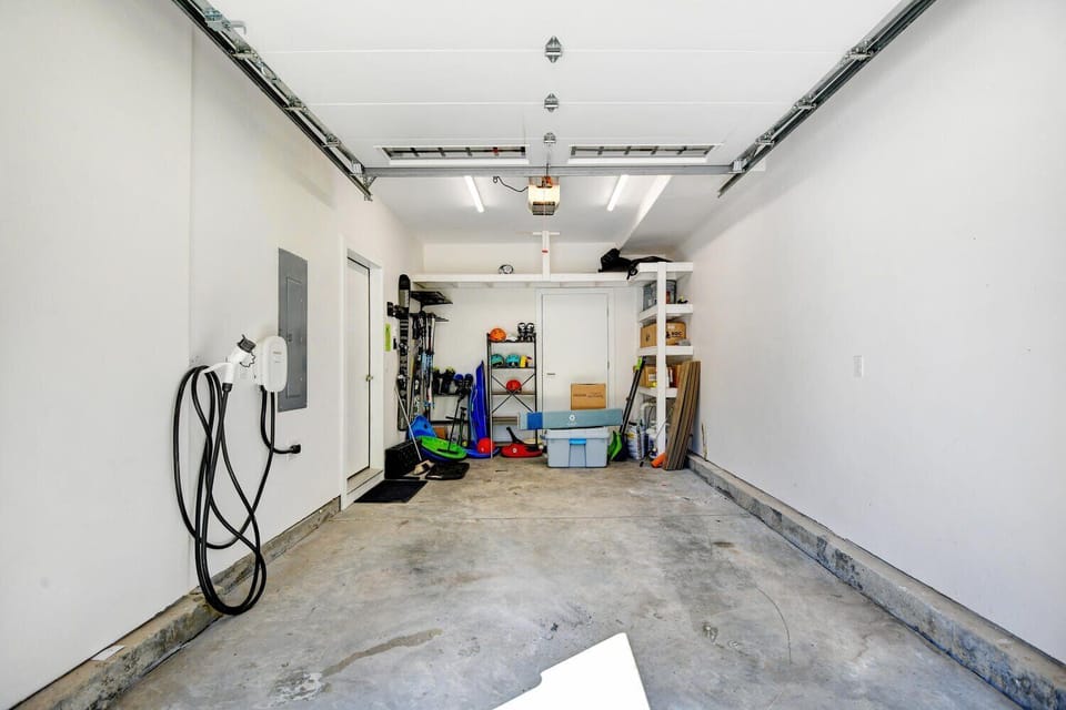 Garage Parking with Fully Compatible Electric Car Charger