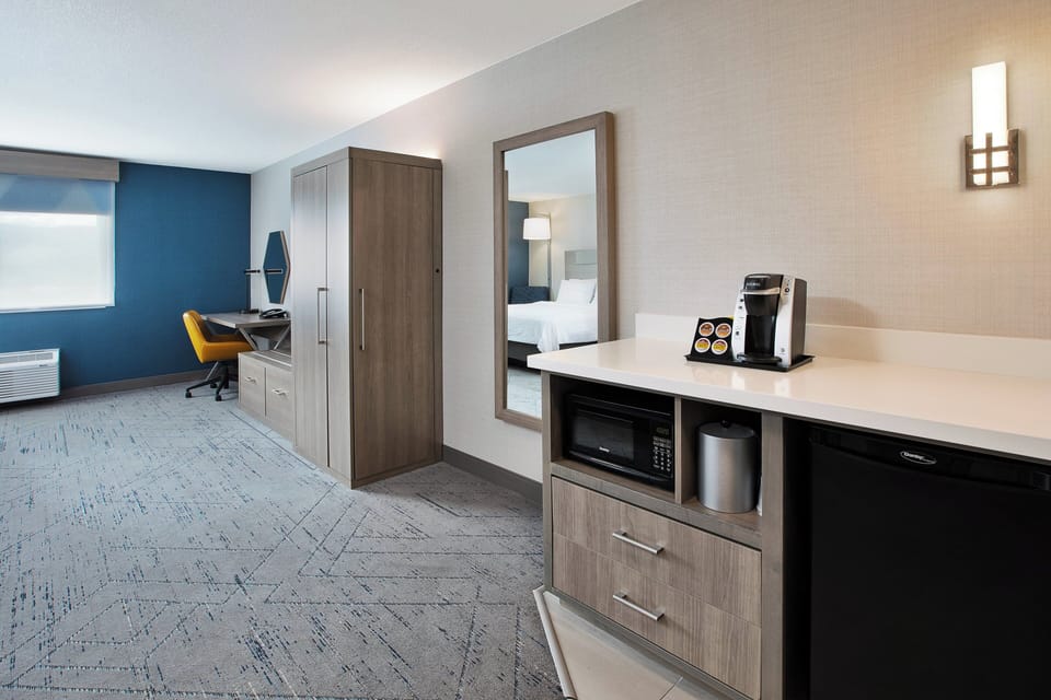 Standard Room, 2 Queen Beds | Desk, laptop workspace, blackout drapes, iron/ironing board
