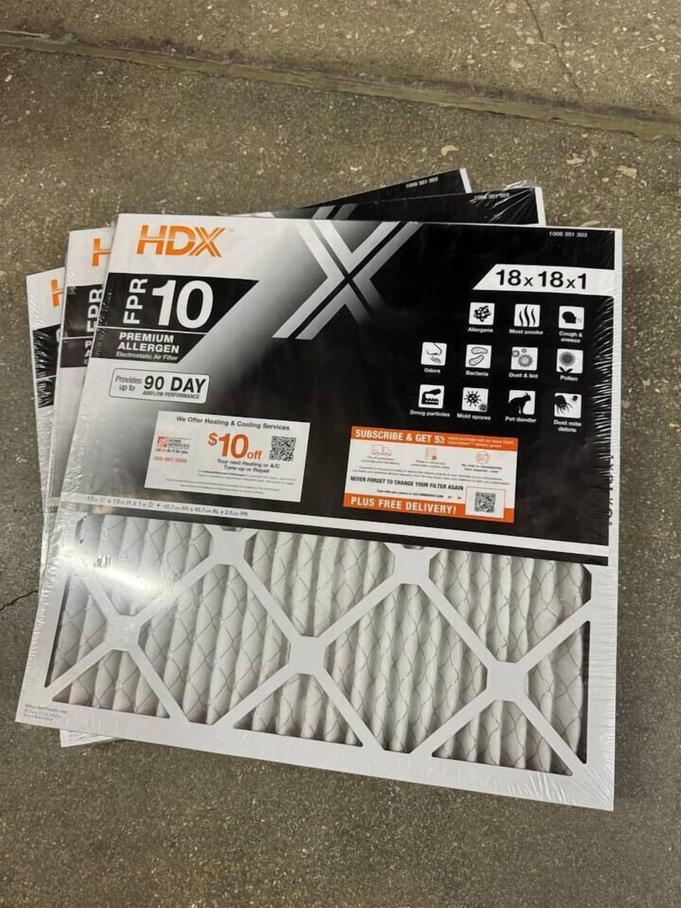 FPR 10 filters so you can breathe easily.