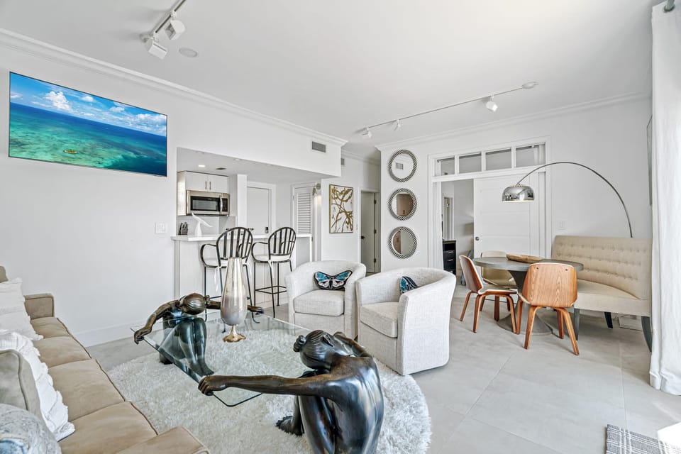 An open-concept space keeps everyone connected.