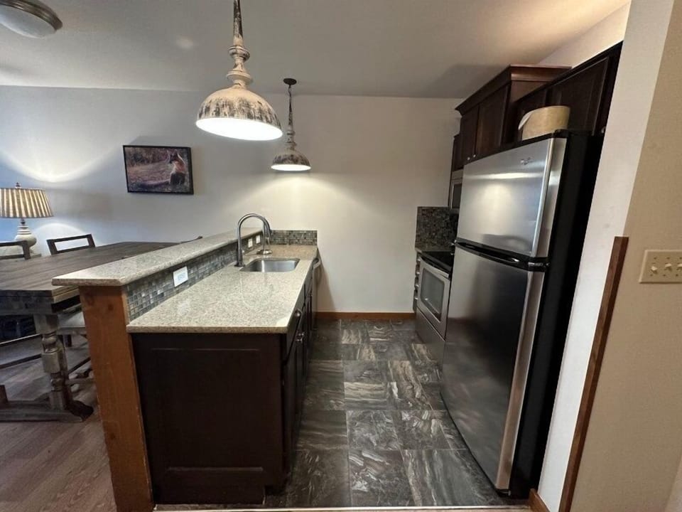 Floor, Indoors, Flooring, Refrigerator, Sink