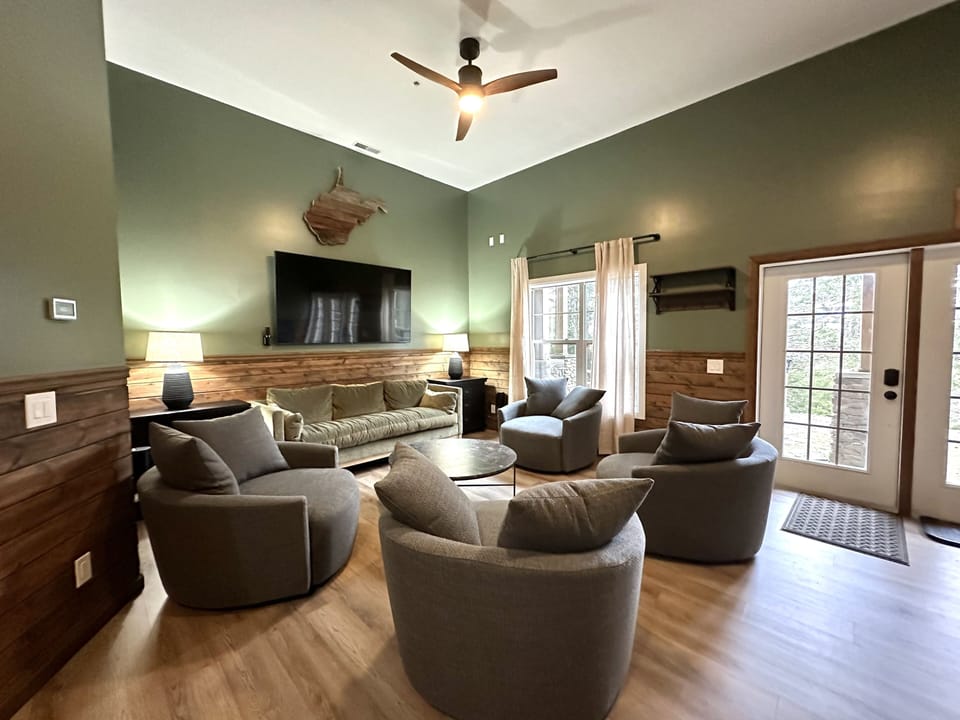 Home Decor, Ceiling Fan, Indoors, Door, Furniture