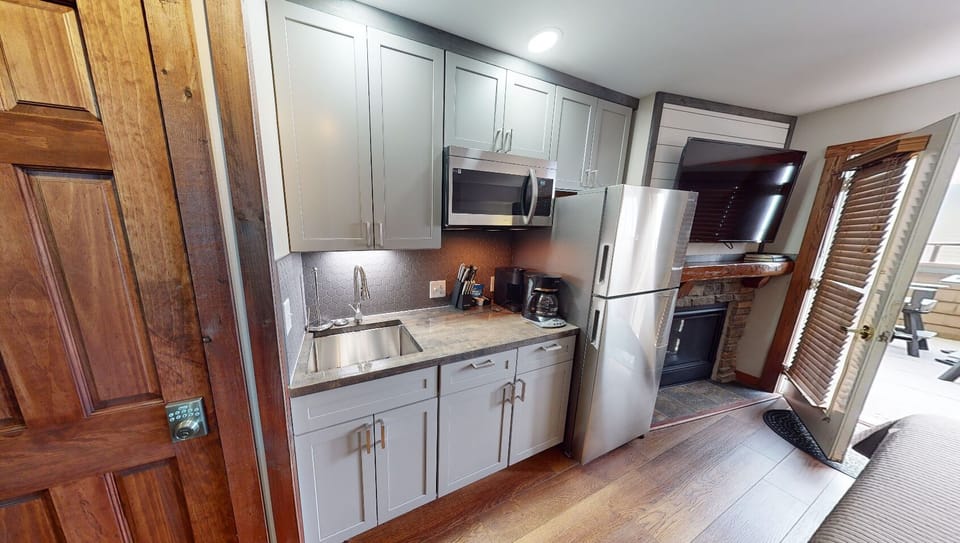 Indoors, Hardwood, Microwave, Oven, Sink