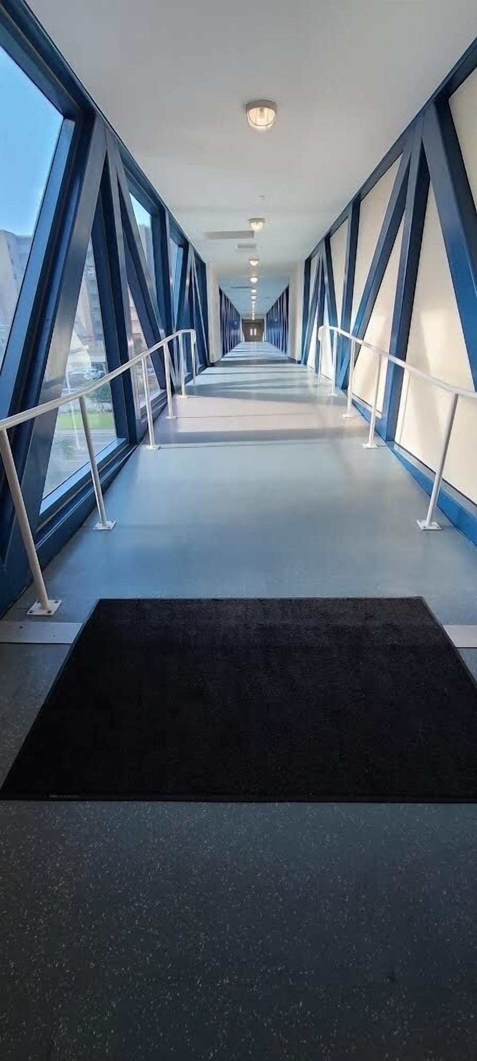 Skywalk to the Gulf side pool and beach