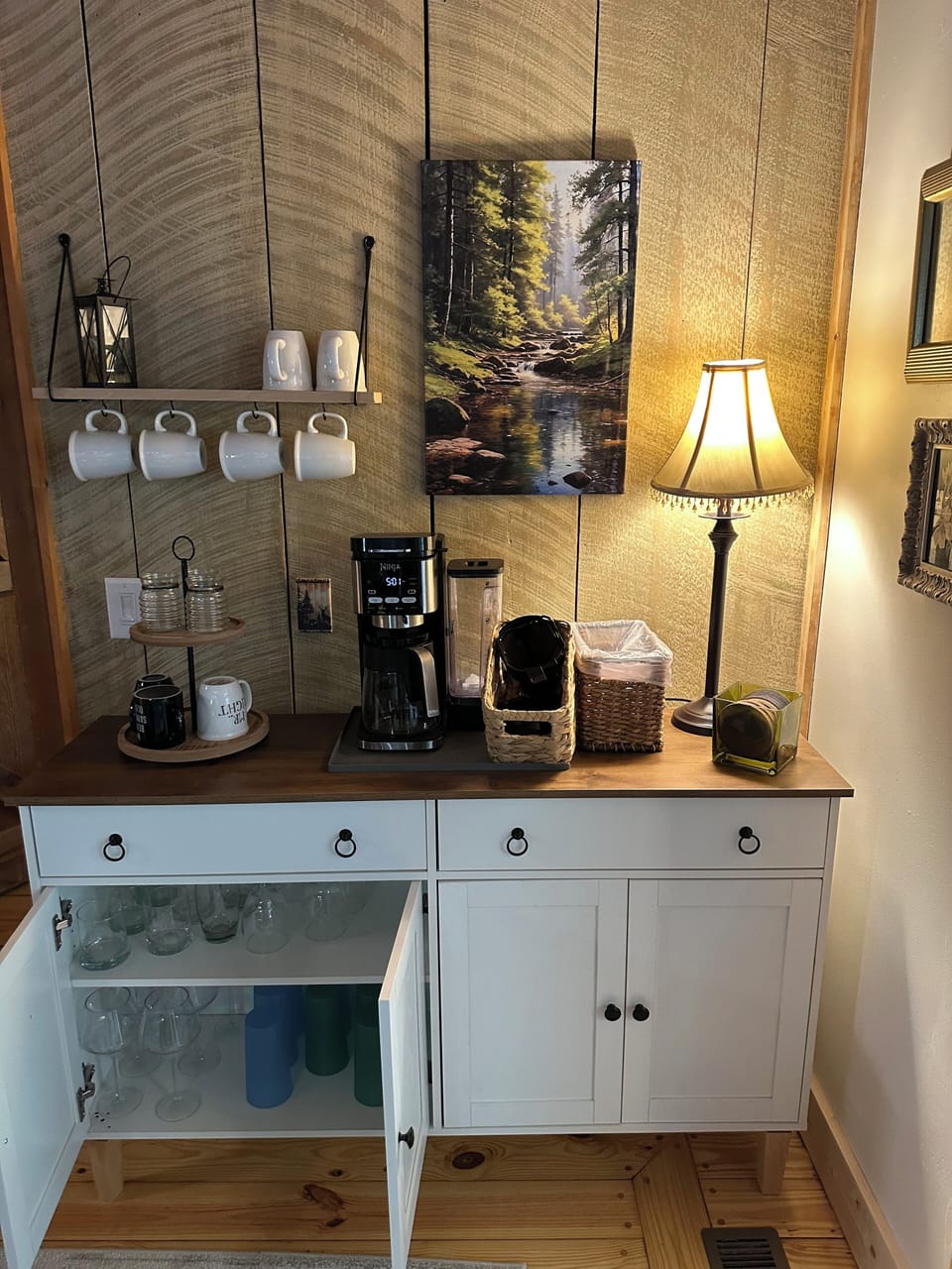 Looking back to coffee bar