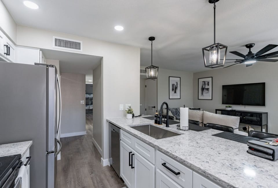 The open concept floor plan is perfect for spending time together.