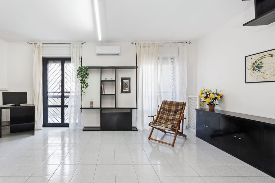 Apartment, Balcony | Living area | 35-inch TV with digital channels