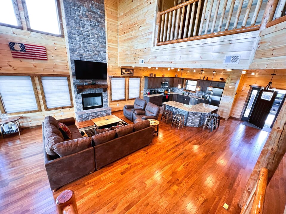 Spacious open concept