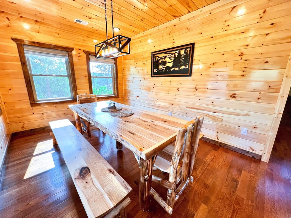 Rustic dining room
