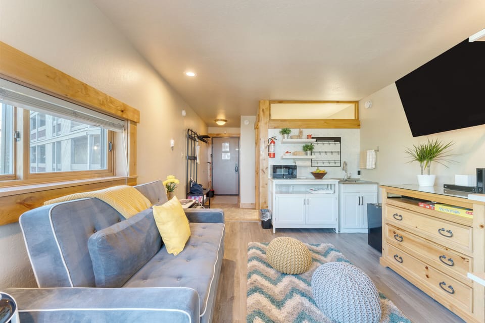 Studio-style living.