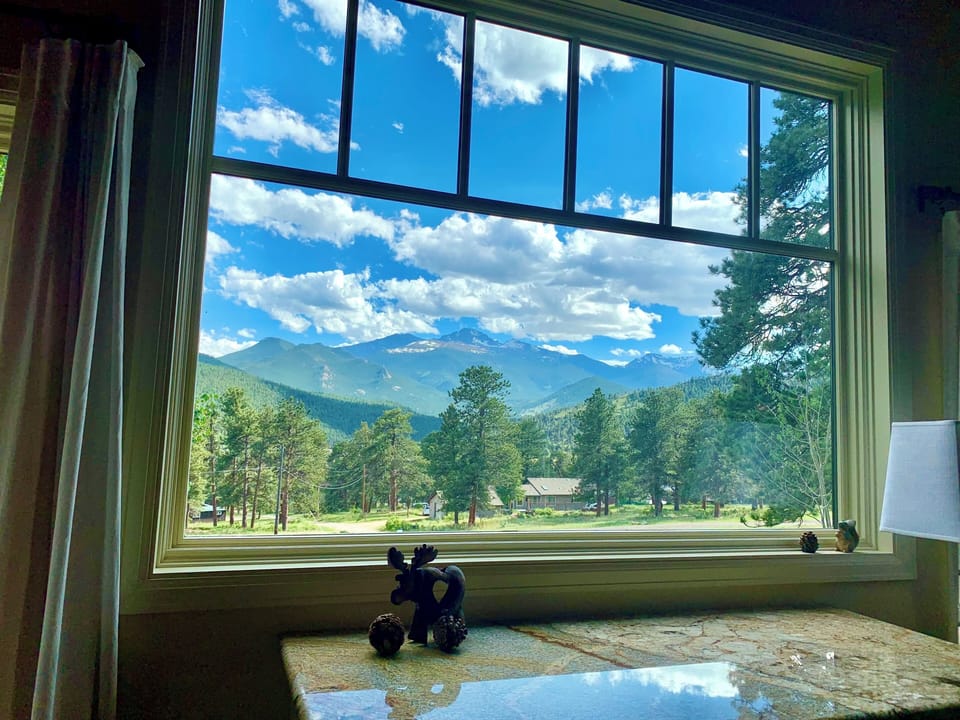 Views from the living room window.