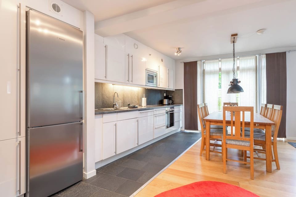 Family Apartment, Mountain View | Private kitchen | Electric kettle, toaster, highchair