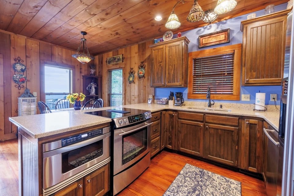 Enjoy the VIEW while cooking or making your morning coffee.