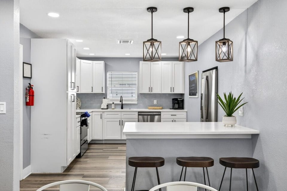 Kitchen with Coffee pods and coffee machine