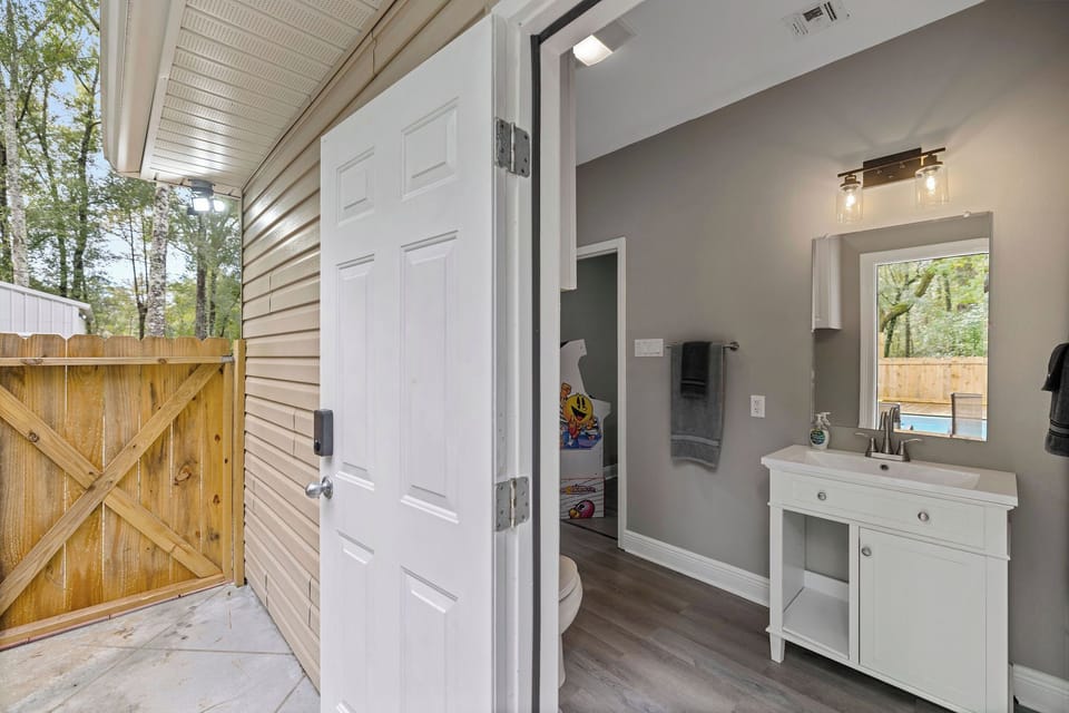 3rd Bathroom opens to Pool Deck