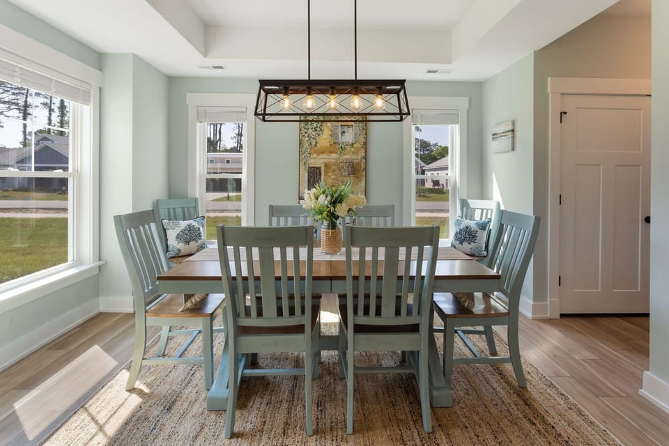 Enjoy your meal together in the well-lit Dining Area!