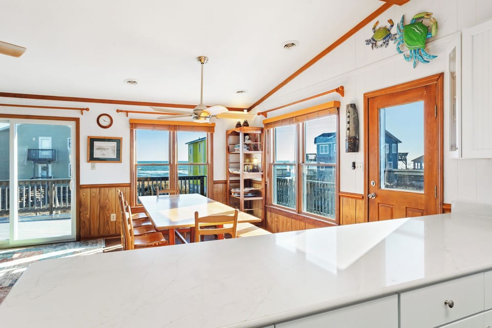 Enjoy views of the ocean while you cook, relax, and dine!
