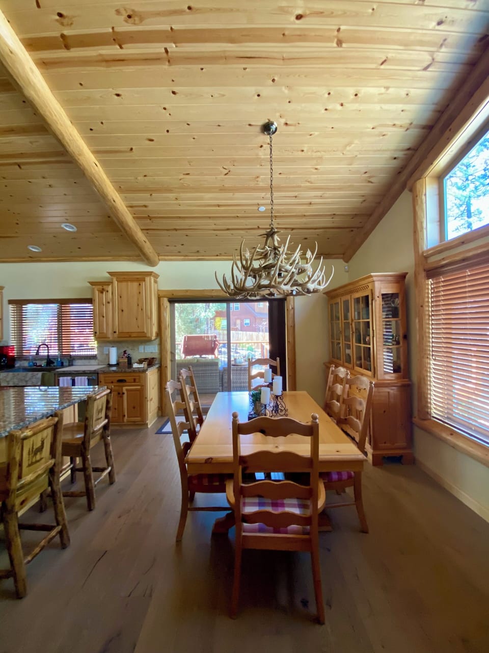 Dining area as seen from the great/living room.