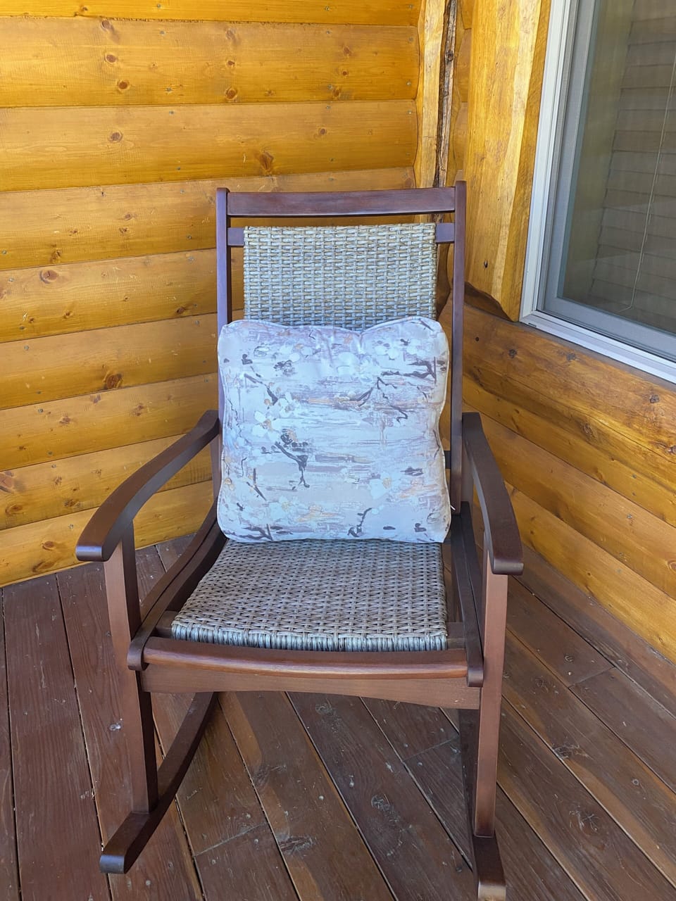 Front porch rocking chair