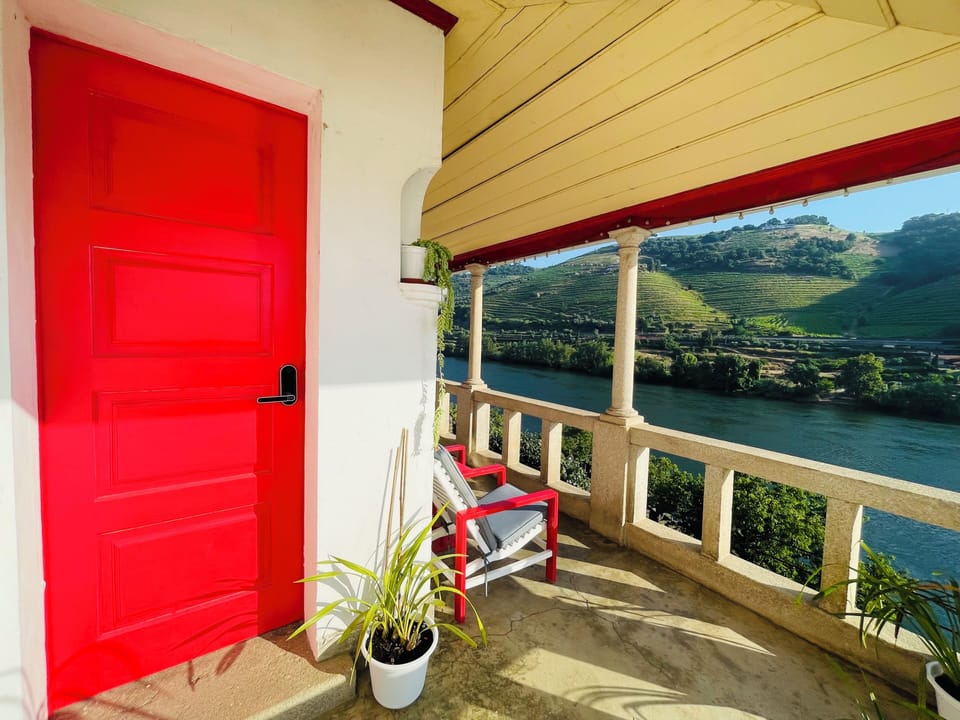 Front door with electronic lock