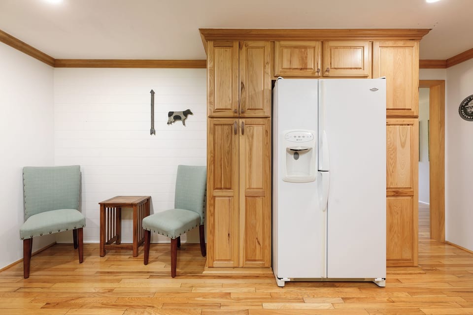 Little quiet coffee nook in the kitchen allows for quiet mornings