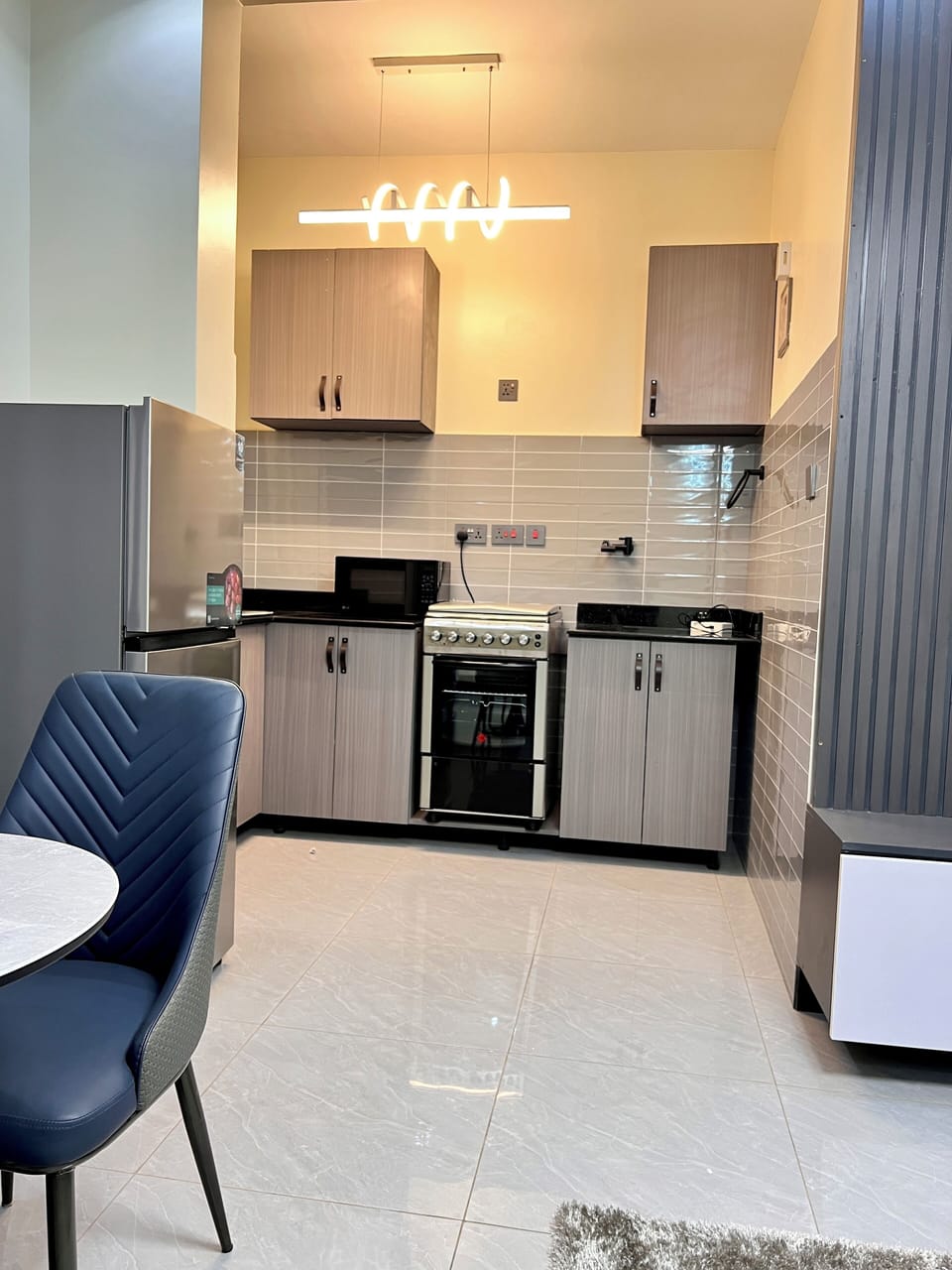 Luxury Apartment, Balcony, City View | Private kitchen | Fridge, microwave, oven, cookware/dishes/utensils