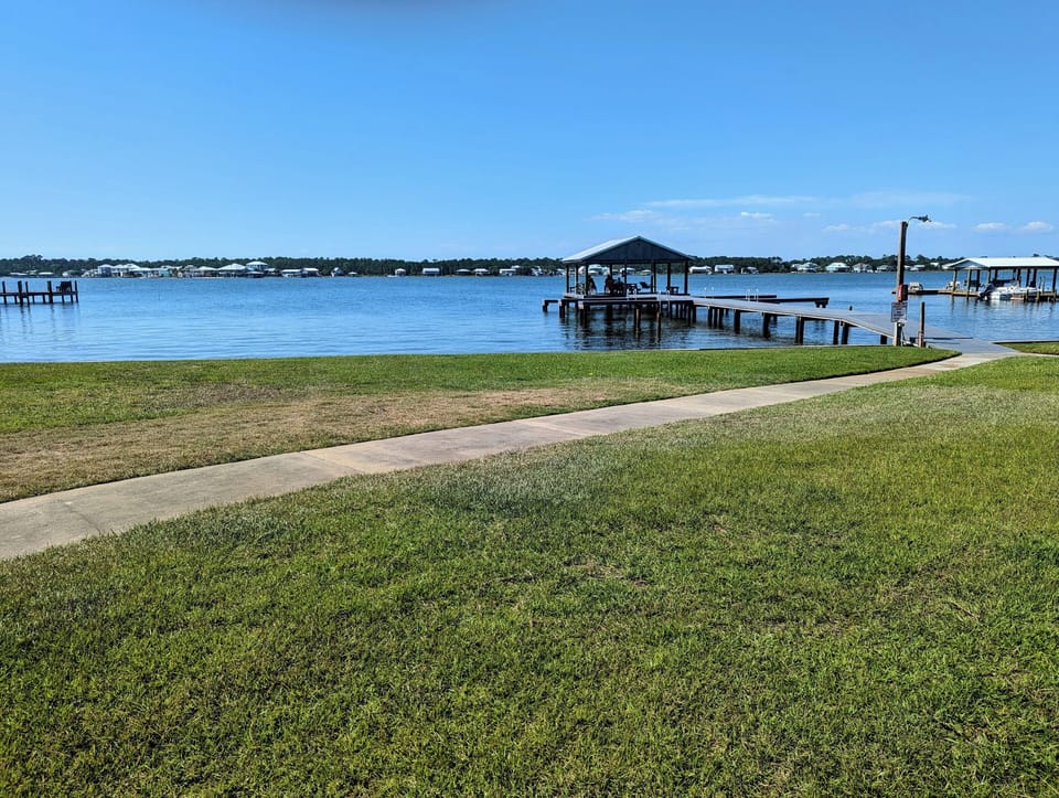 Fishing pier and boat slips